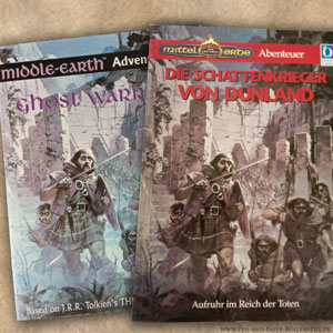 Cover von Die Schattenkrieger von Dunland in der amerikanischen und deutschen Ausgabe mit einem Motiv Untoter, die aufgrund eines Eidbruchs im Tod keine Ruhe finden.
