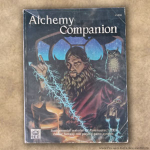Das Foto zeigt das Alchemy Companion mit einem Alchemisten auf dem Titel.