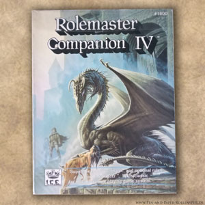 Die Abbildung zeigt das Pen-and-Paper Rollenspiel Companion IV der Rolemaster 2nd Edition.