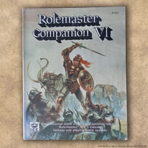 Auf dem Bild ist das Cover des Companions VI der Rolemaster 2nd Edition zu sehen.
