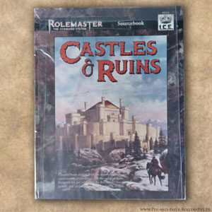 Satte 192 widmen sich der Geschichte von Burgen, ihrer Konstruktion, ihrem Bau, dem Umland und den Menschen. Und dem Zerfall von Bauwerken zu Ruinen. Hier präsentiert sich das Titelbild des Rolemaster Companions Castles & Ruins.