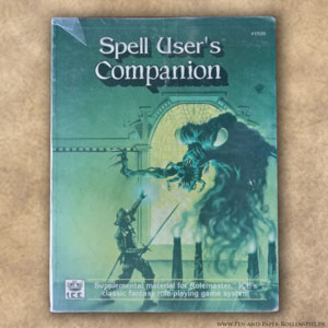 Hier siehst du die Titelseite des Spell User's Companion aus dem Jahr 1991.