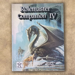 Die Abbildung zeigt das PnP Companion IV der Rolemaster 2nd Edition.