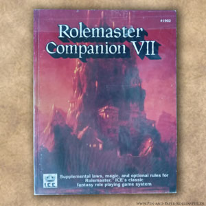 Rolemaster Companion VII (2nd Edition) – Cover der Spielhilfe